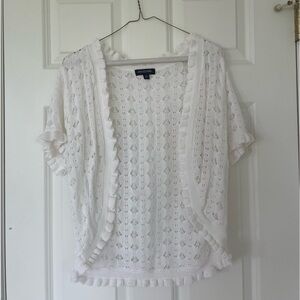 Eyelet Knit Cardigan